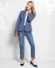Appleseeds Women's Knit Blazer - Blue - PXL - Petite sold by Buff