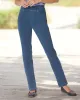 Appleseeds Women's Classic Knit Denim Slim Jeans - Denim - XLPS - Petite Short sold by Buff