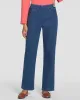 Appleseeds Women's DreamFlex Denim Easy Pull-On Relaxed Straight Leg Jeans - Denim - 4PS - Petite Short sold by Buff