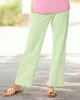 Appleseeds Women's Gingham Seersucker Pants - Green - PM - Petite sold by Buff