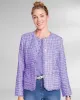 Appleseeds Women's Fringed Tweed Jacket - Multi - 18P - Petite sold by Buff
