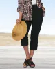 Appleseeds Women's Captiva Side-Tab Capris - Black - PS - Petite sold by Buff
