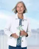 Appleseeds Women's Dennisport Anywhere Jacket - White - 1X - Womens Plus sold by Buff