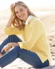Appleseeds Women's Bayside Cotton Cross-Seasons Sweater - Tan - L - Misses sold by Buff