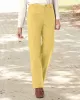 Appleseeds Women's DreamFlex Color Comfort-Waist Relaxed Straight Leg Jeans - Yellow - 14 - Misses sold by Buff