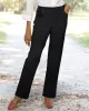 Appleseeds Women's DreamFlex Color Pull-On Relaxed Straight Leg Jeans - Black - 6 - Misses sold by Buff