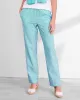 Appleseeds Women's Gingham Seersucker Pants - Blue - SPS - Petite Short sold by Buff