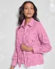 Appleseeds Women's Updated Eyelet Shirt - Blue - XL - Misses sold by Buff
