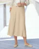 Appleseeds Women's Everyday Knit Solid Skirt - Tan - 3X - Womens Plus sold by Buff