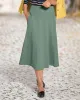 Appleseeds Women's Everyday Knit Solid Skirt - Tan - 3X - Womens Plus sold by Buff