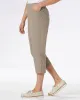 Appleseeds Women's Dennisport Button-Hem Capris - White - 10P - Petite sold by Buff