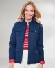 Appleseeds Women's Berkshire Quilted Car Coat - Red - M - Misses sold by Buff