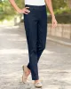Appleseeds Women's SlimSation® Tapered-Length Pants - Denim - 14P - Petite sold by Buff