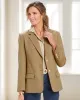 Appleseeds Women's Classic Wool Blazer - Brown - 12P - Petite sold by Buff