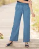 Appleseeds Women's Tencel™/Cotton Smocked-Waist Pants - Denim - PL - Petite sold by Buff