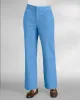 Appleseeds Women's Dennisport Comfort-Waist Relaxed Straight Leg Chinos - Blue - 16P - Petite sold by Buff