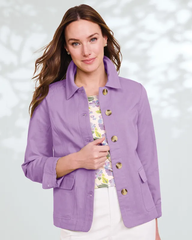 Appleseeds Women's Dennisport Anywhere Jacket - Purple - 1X - Womens Plus sold by Buff