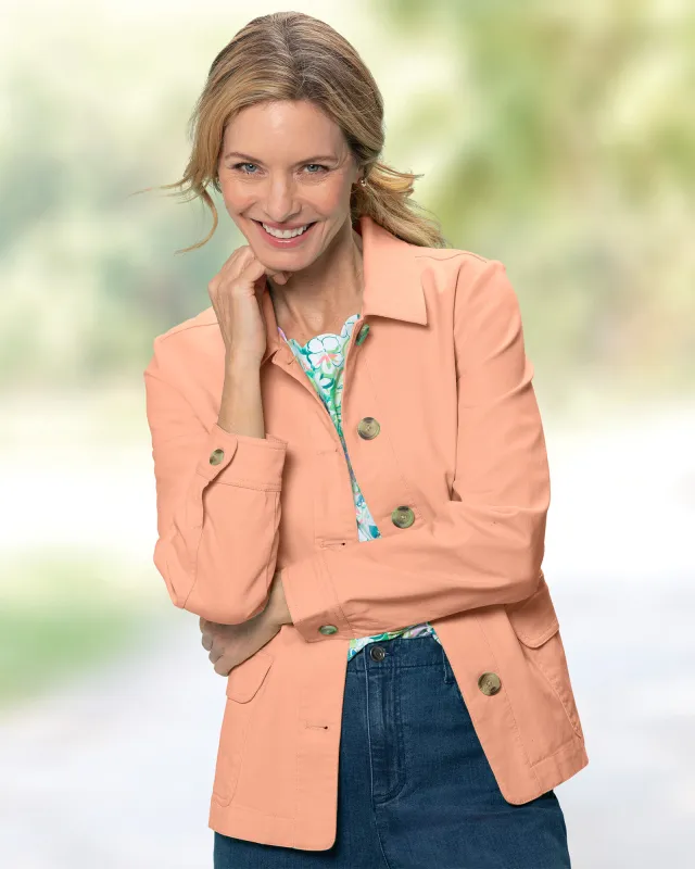 Appleseeds Women's Dennisport Anywhere Jacket - Orange - PS - Petite sold by Buff