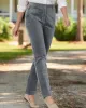 Appleseeds Women's Stretch Wide-Wale Corduroy Fly-Front Pants - Brown - 16 - Misses sold by Buff