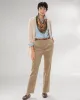 Appleseeds Women's Stretch Wide-Wale Corduroy Fly-Front Pants - Brown - 16 - Misses sold by Buff