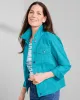 Appleseeds Women's DreamFlex Colored Jean Jacket - Green - 2X - Womens Plus sold by Buff