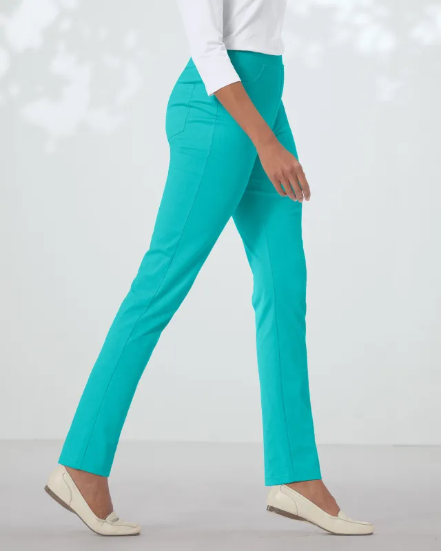Appleseeds Women's Classic Knit Denim Slim Jeans - Blue - XL - Misses sold by Buff