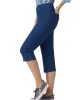 Appleseeds Women's SlimSation® Capris - Denim - 4P - Petite sold by Buff
