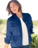 Appleseeds Women's DreamFlex Colored Jean Jacket - Blue - PXL - Petite sold by Buff