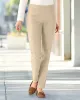 Appleseeds Women's SlimSation® Tapered-Length Pants - Tan - 4P - Petite sold by Buff