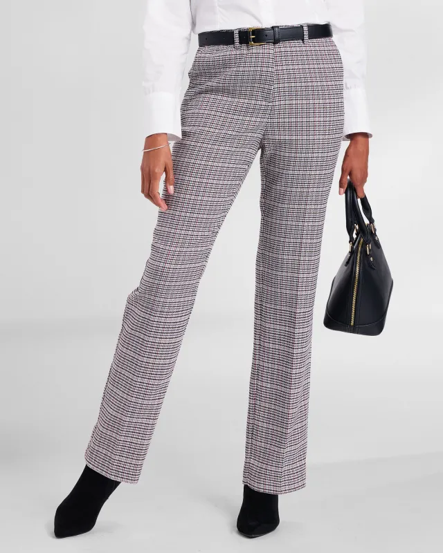 Appleseeds Women's Washable Gabardine Mini Plaid Pants - Multi - 6P - Petite sold by Buff