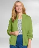Appleseeds Women's Bayside Cotton Zip-Front Cardigan - Green - PS - Petite sold by Buff