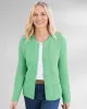 Appleseeds Women's Tisbury Textured Cardigan - Blue - XL - Misses sold by Buff