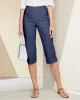 Appleseeds Women's Slimtacular® Luxe Twill Capris - Blue - 3X - Womens Plus sold by Buff
