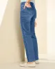 Appleseeds Women's Slimtacular® Dream Jean Zip Front Straight Leg - Denim - 14P - Petite Short sold by Buff