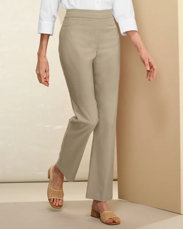 Appleseeds Women's Slimtacular® Luxe Twill Pants - Multi - S - Misses sold by Buff