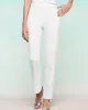 Appleseeds Women's Slimtacular® Textured Tapered Pants - White - PXL - Petite Short sold by Buff