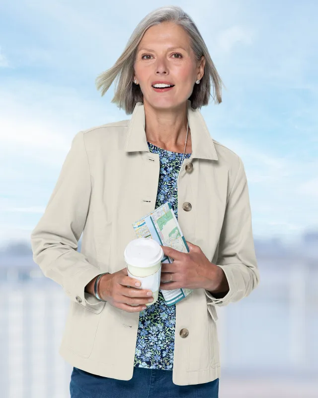 Appleseeds Women's Dennisport Anywhere Jacket - Grey - 2X - Womens Plus sold by Buff