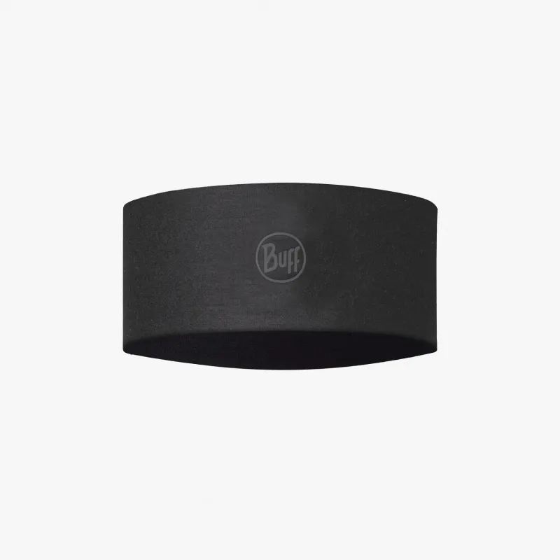 BUFF CoolNet UV® Wide Headband Solid Black Unisex sold by Buff
