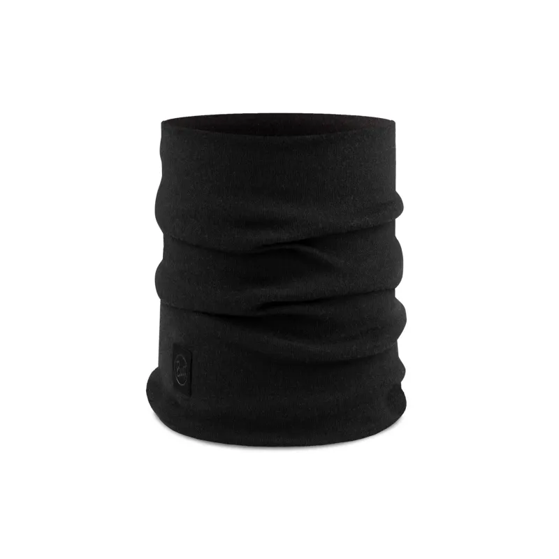 BUFF Merino Heavyweight Neck Warmer Solid Black One size Unisex sold by Buff