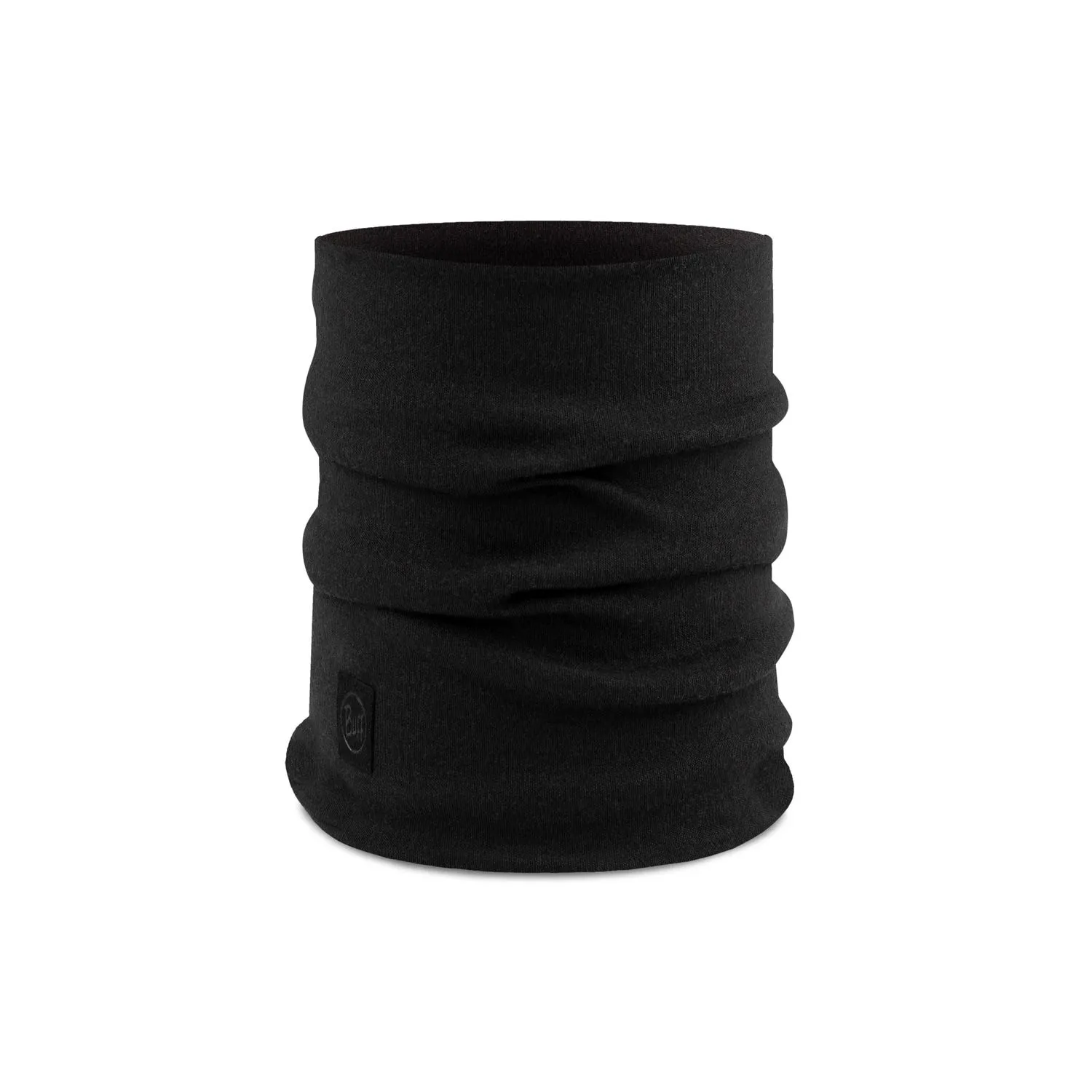 BUFF Merino Heavyweight Neck Warmer Solid Black One size Unisex sold by Buff