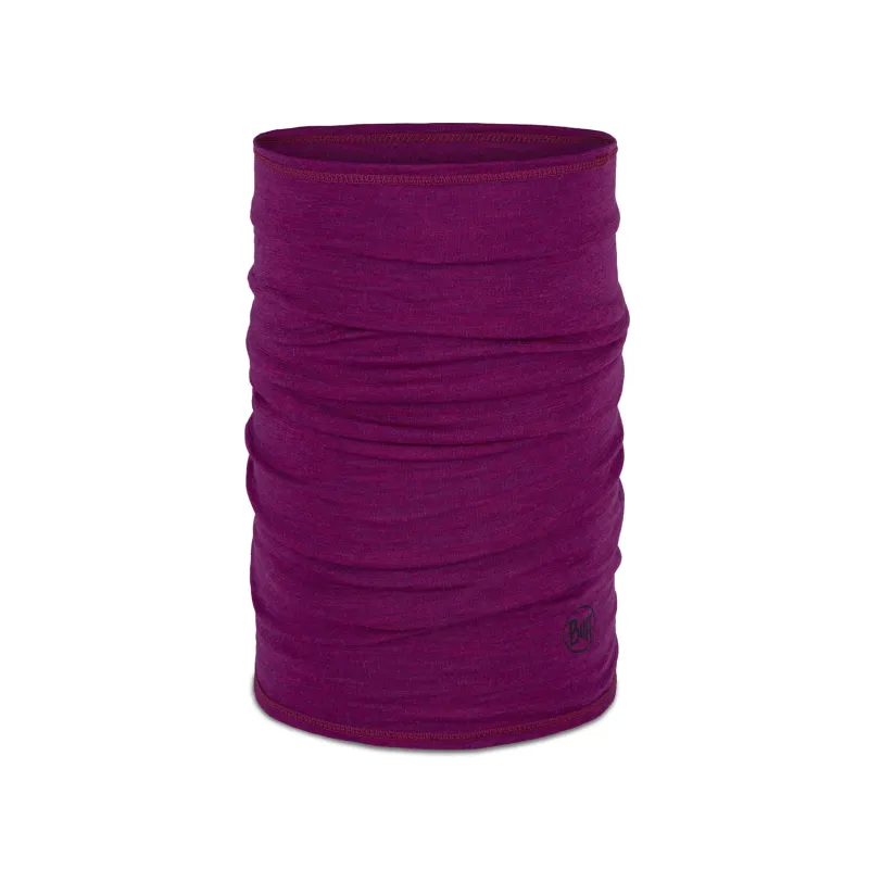 BUFF Merino Lightweight Neckwear Solid Magenta Purple Unisex sold by Buff
