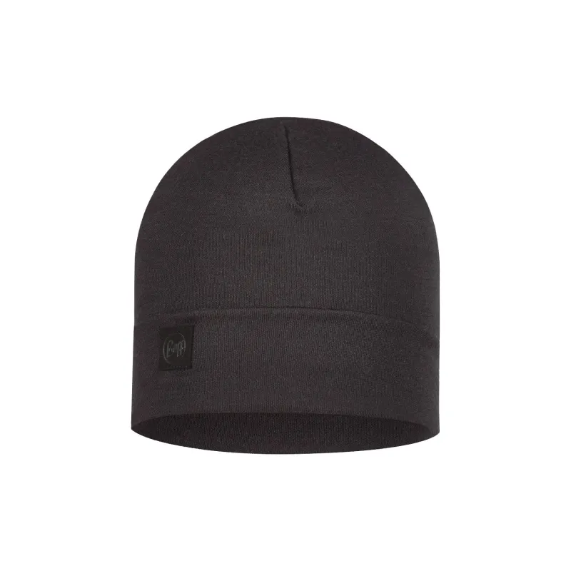 BUFF Merino Heavyweight Beanie Solid Black Unisex sold by Buff