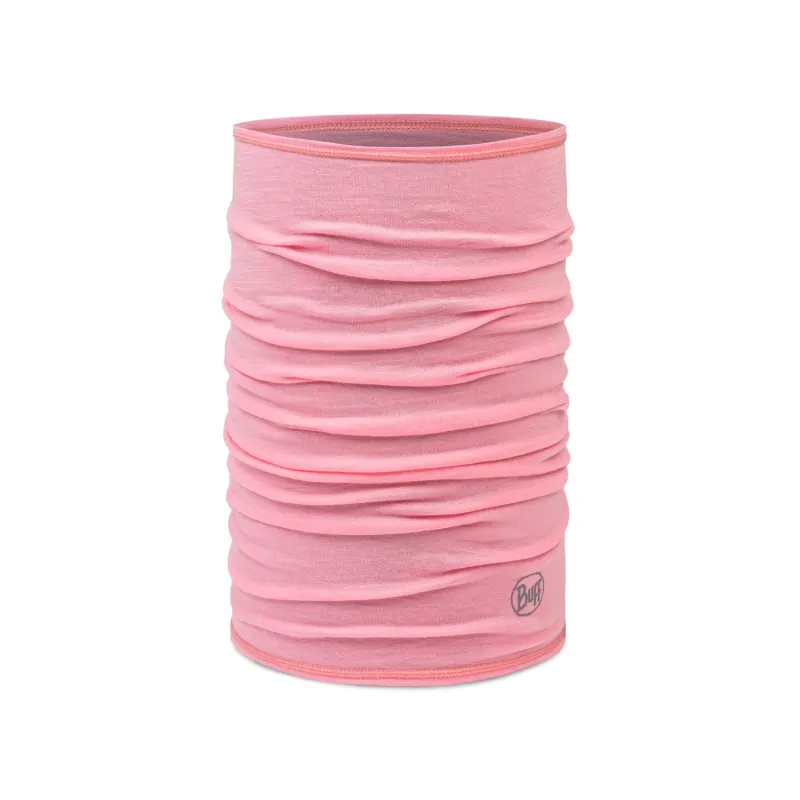BUFF Merino Lightweight Neckwear Solid Rose Pink Women sold by Buff