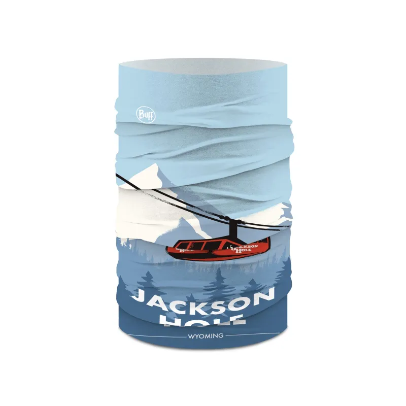 BUFF Original EcoStretch Neckwear Jackson Hole Big Red Blue Unise sold by Buff