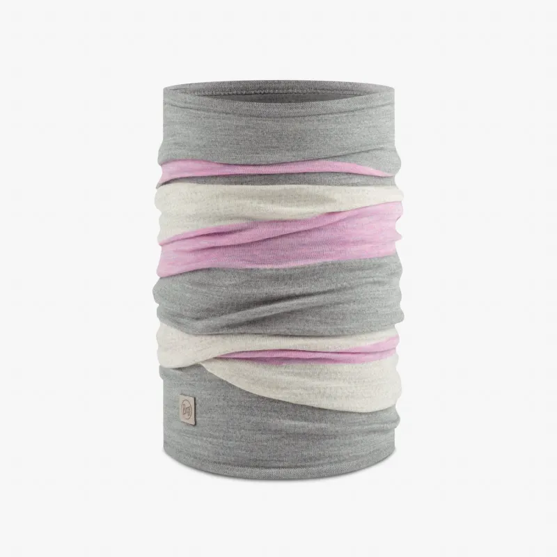 BUFF Merino Move Multifunctional Neckwear Solid Light Grey Unisex sold by Buff
