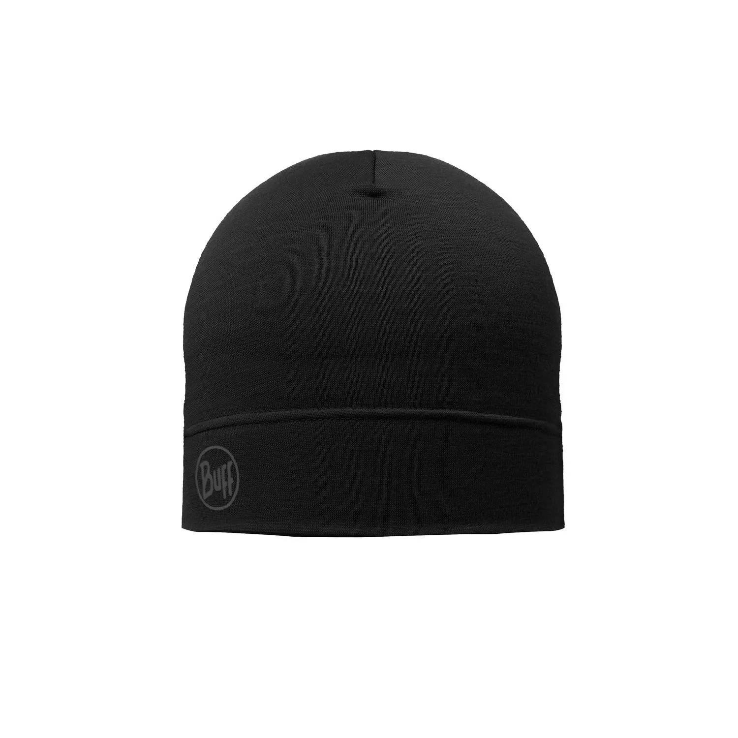 BUFF Merino Lightweight Beanie Solid Black Unisex sold by Buff