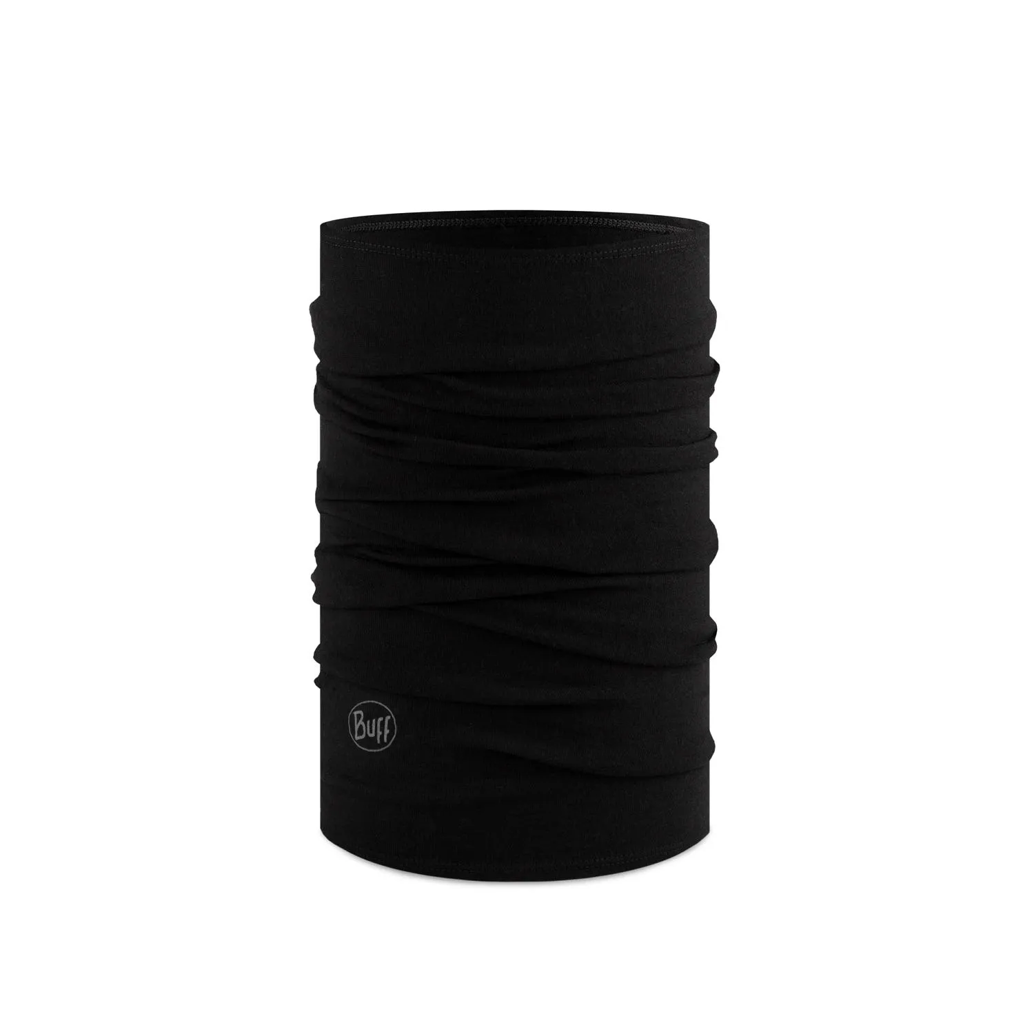 BUFF Merino Midweight Neckwear Solid Black Unisex sold by Buff