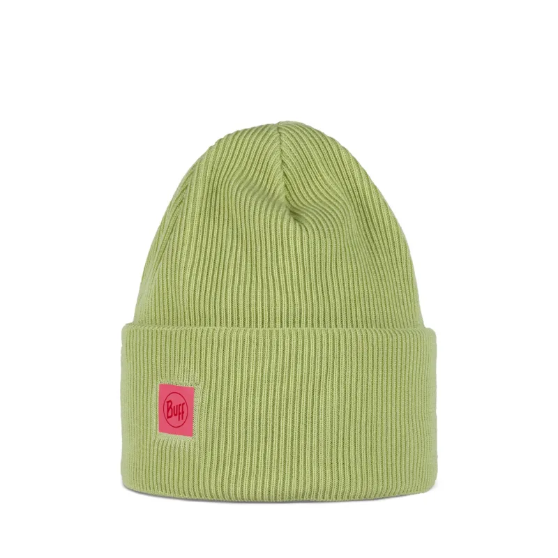 BUFF CrossKnit Beanie Solid Sheen Yellow Green Unisex sold by Buff