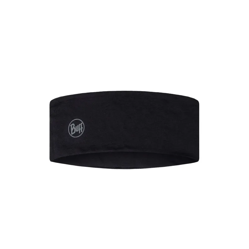 BUFF Lightweight Merino Wool Headband Solid Black Unisex sold by Buff