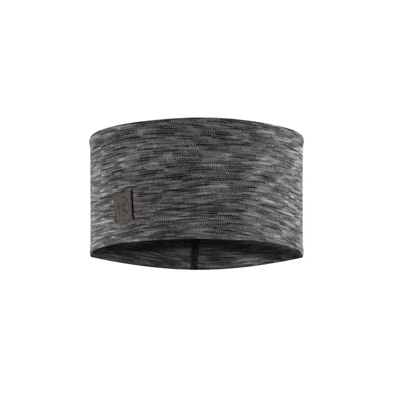 BUFF Merino Wide Headband Multistripes Fog Grey Unisex sold by Buff